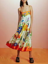 Sunny Pomegranate – Midikleid mit Blumendruck